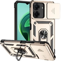 Estuche Gangxun Para Xiaomi Redmi 13C, Soporte Giratorio 360°, Estilo Mecánico Y Magnético