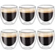 thumbnail image 1 of Set 6 Tazas Espresso Doble Pared 80ml Frio Caliente Sin Asa, 1 of 5
