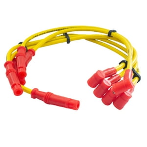 Goodcar - Cables Bujía De Alta 9.8Mm Tuning Amarillo Universal Auto