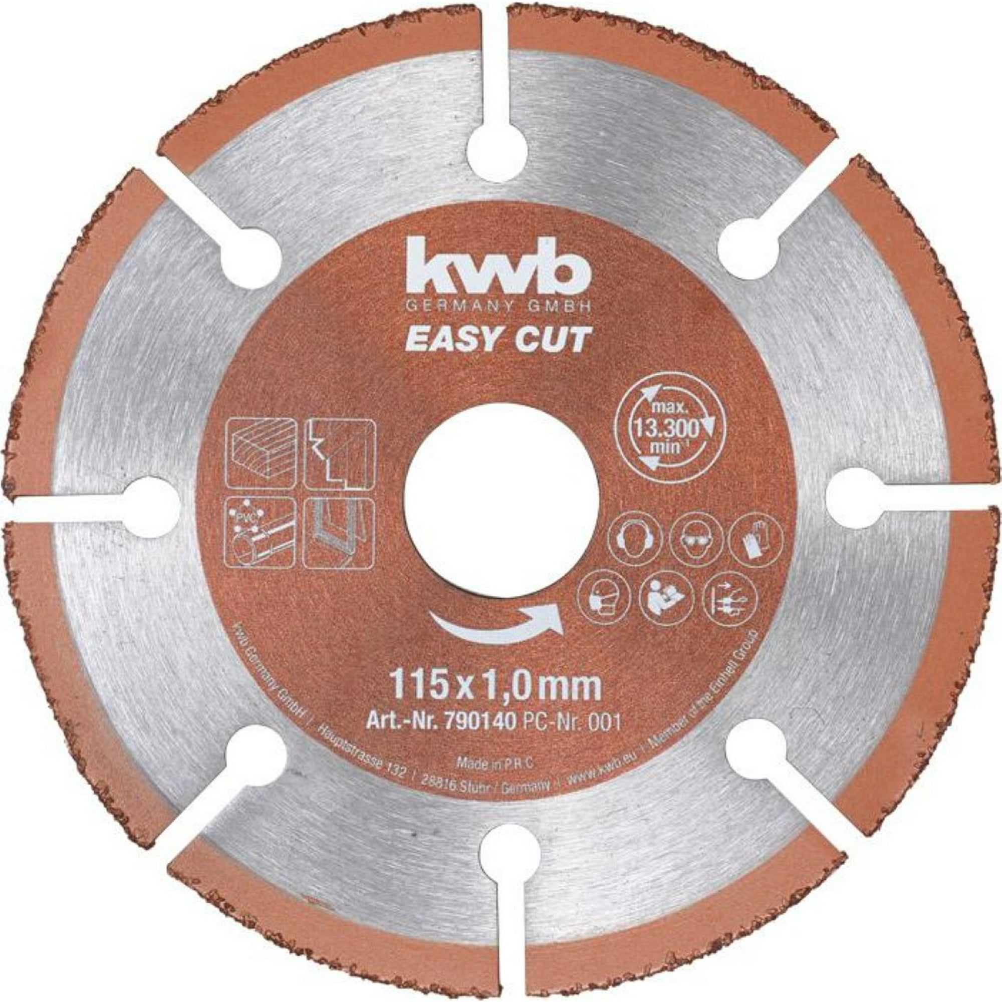 Kwb - Disco De Corte Madera / Pvc / Cobre Easy-cut 4.1/2" / 115mm