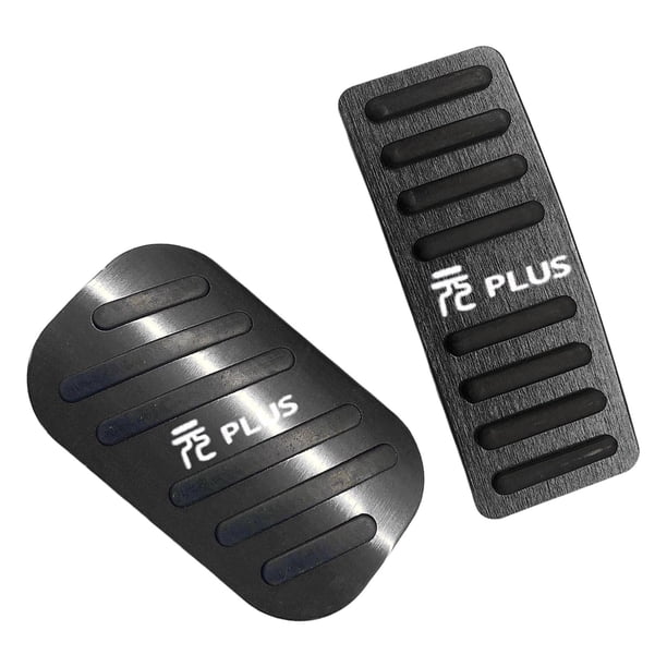 Cubierta de Pedal de Freno Kit de Cubierta de Pedal de Gas Almohadillas de Pedales de Pie de Aleación de Aluminio Fácil de Instalar Negro