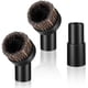 thumbnail image 1 of Juego de 3 Pzas de Cepillos para Pelo de Caballo con Accesorio de Aspiradora, Cepillos Redondos Negros para Polvo y Accesorios de Aspiradora de 1 1/4", Cepillo Universal para Polvo y Aspiradora pa..., 1 of 7