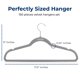 thumbnail image 2 of Perchas de ropa SereneLife 44 cm terciopelo pack de 150, 2 of 7