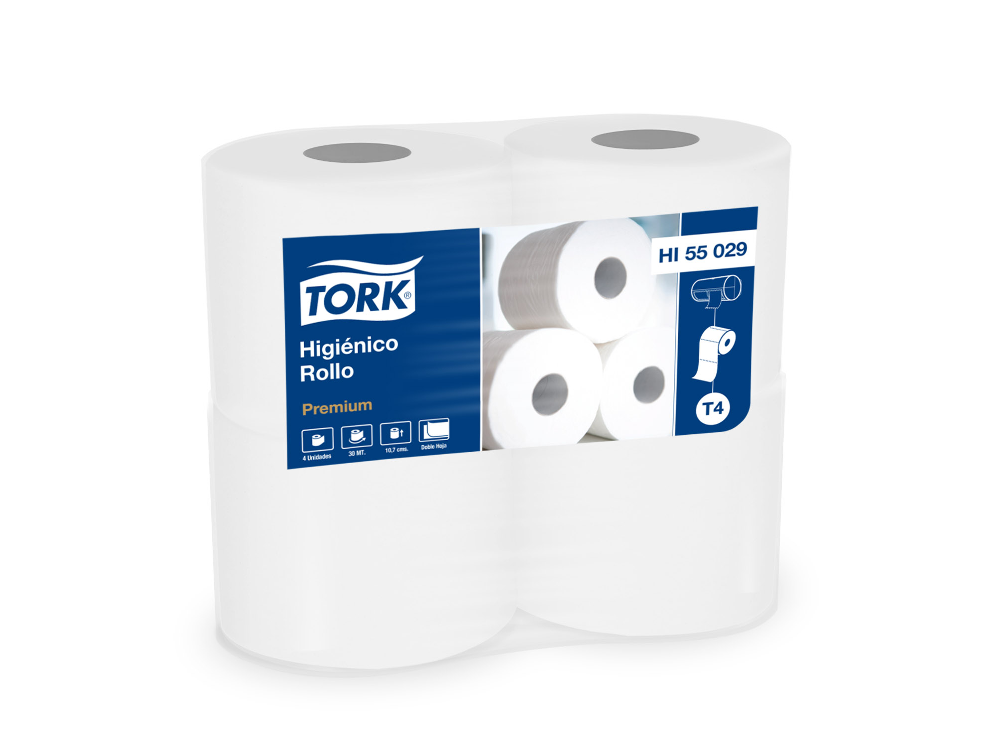 Papel Higienico Tork D/H Rollo 30 M Paq 4 Unid