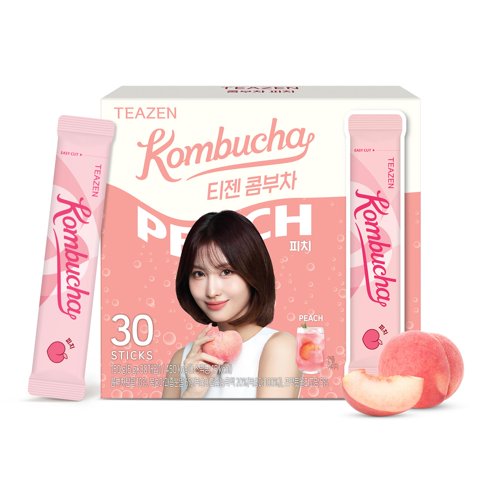 Té Kombucha Teazen Sabor Durazno, Bebida Hidratante 150 Ml