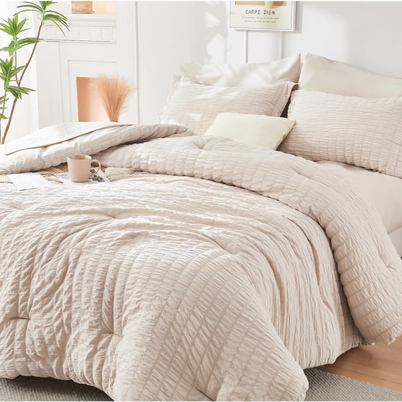 Acolchado HYMOKEGE Queen 88x88 Seersucker Microfibra 240GSM