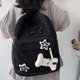 thumbnail image 2 of Y2K Girls Star Pattern Laptop Backpack Teen Student Large Capacity School Bookbag Corduroy Rucksack Double Strap Shoulder Bag, 2 of 3
