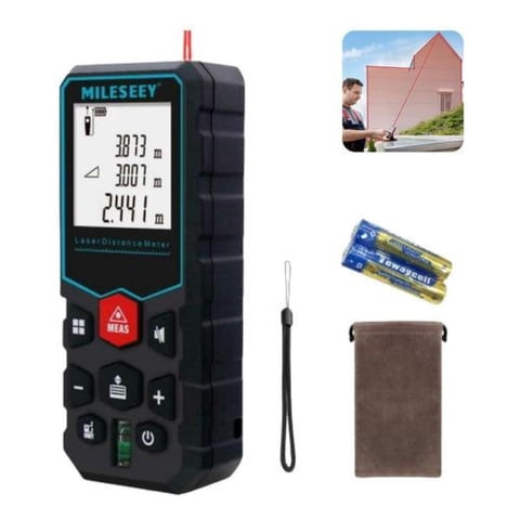 Mileesey - Medidor De Distancia Mileseey Laser Digital 80M Lcd