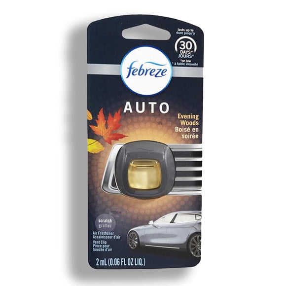 Ambientador Febreze con clip para ventilación de coche, 30 ml