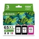 thumbnail image 1 of Cartucho de tinta Ankink 65XL 65 XL, color negro, paquete de 3 unidades, 1 of 6