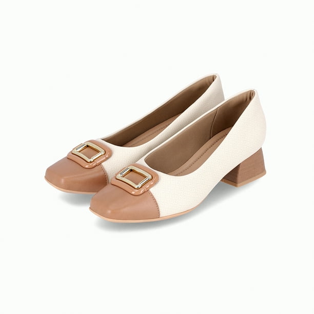 Zapato Mujer Blanco/Café Tati Piccadilly