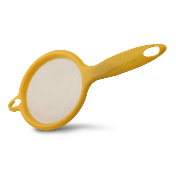 Colador Plástico 10 Cm Amarillo, 1 Un