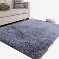 Genérico - Alfombra Peluda Gris 200X300Cm Rouss