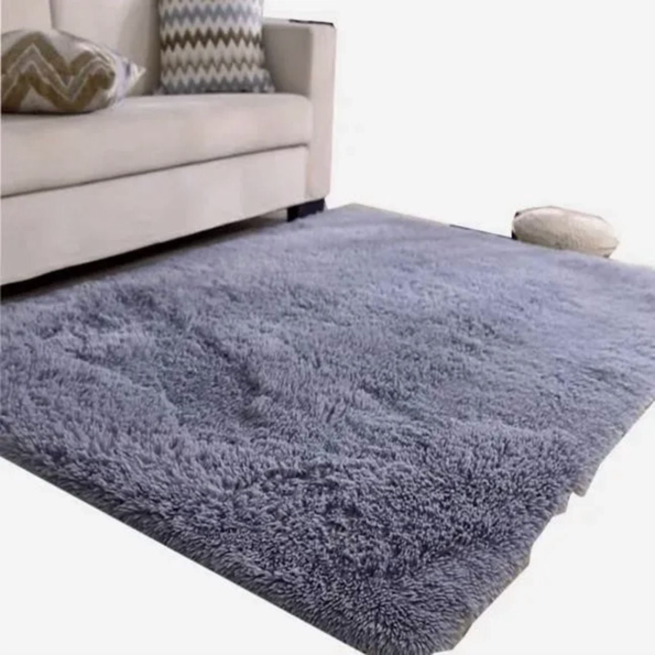 Genérico - Alfombra Peluda Gris 200x300cm Rouss