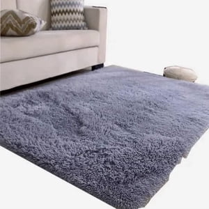 Genérico - Alfombra Peluda Gris 200X300Cm Rouss