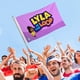 thumbnail image 4 of Lyla en Bucle Bandera impresa con temática, regalo perfecto para fanáticos, amigos y familiares, y adecuada para actividades al aire libre e interiores, decoraciones de fiesta. 90 cm × 150 cm., 4 of 6