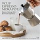 thumbnail image 4 of Cafetera cubana Moka Pot Mixpresso para 9 tazas, cuerpo de aluminio, 4 of 9