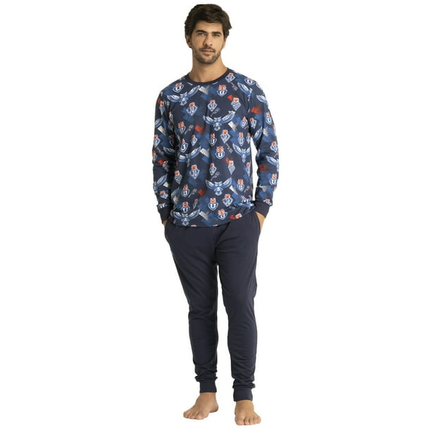 Pijama Largo Invierno Algodón Hombre Universidad De Chile C1 Talla Xxl
