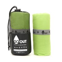 Go Out Toallas Microfibra - Toalla De Microfibra 100% Material Reciclado, Tamaño M Verde