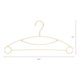 thumbnail image 2 of Paquete de 20 perchas de plástico antideslizantes, perchas duraderas que ahorran espacio para ropa, armario, abrigos, pantalones, mantas y jeans beige, 2 of 6