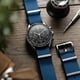 thumbnail image 4 of Correa para reloj WatchGecko Ridge de nylon azul 22 mm, 4 of 4