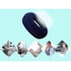 thumbnail image 5 of Cojín ortopédico en forma de anillo de espuma viscoelástica, con forma de donut para aliviar el dolor de hemorroides y coxis, apto para silla de ruedas, asiento de coche, hogar u oficina (azul marino), 5 of 6