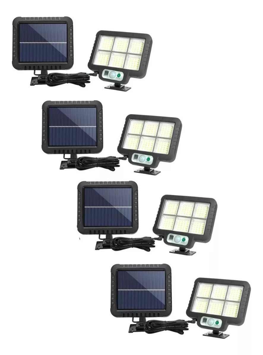 Shop E-Home - Pack X4 Foco Led Solares De Seguridad 250Watts