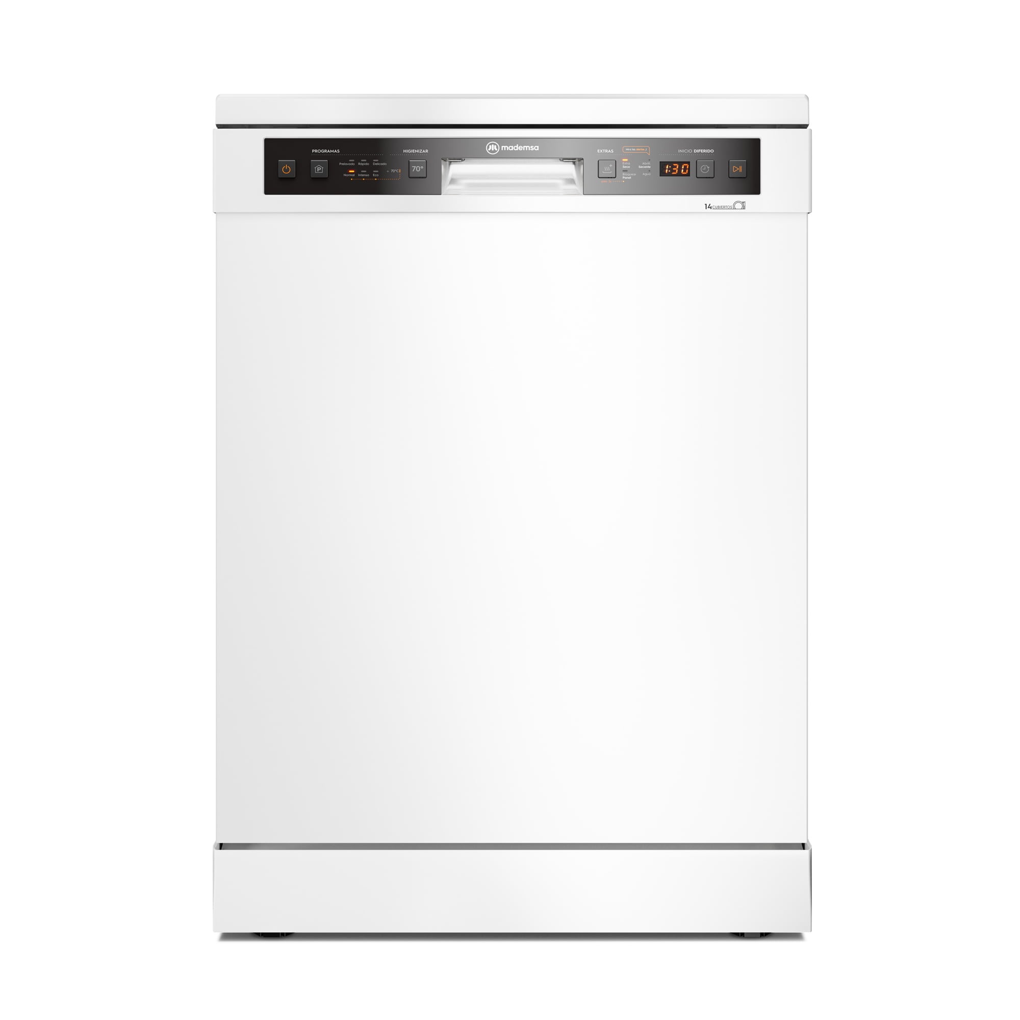 Mademsa - Lavavajillas 14 Cubiertos Función Higienzar 14 Bzg Blanca