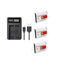 Genérico - Kit Cargador + 3 Baterías Np-Bg1 Np-Fg1 Sony Alternativa