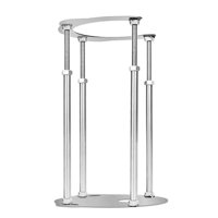 Magideal - Varilla De Soporte Para Lavabo Bajo Encimera, Retráctil, De Acero Duradero, Fuerte Capacidad De Soporte, Multifunción, Resistente Para El Baño Domésti 46Cm