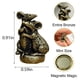 thumbnail image 2 of WLHYHH Set de 4 remates decorativos de bronce con diseño de ratón para bisagras de puerta, 2 of 7
