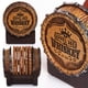 thumbnail image 3 of Set de posavasos con forma de barril de whisky Cabin Obsession, 6 posavasos, 3 of 6