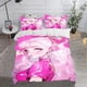 thumbnail image 1 of Barbie Double Duvet Cover Set Bedding 100% Polyester 3-Piece Set 1 Quilt Cover Cute Printed Cartoon Home Suitable For Children, 1 of 4