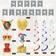 thumbnail image 3 of Pancarta de cumpleaños medieval Skylety de Party Supplies, 25 piezas, 3 of 3