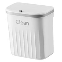 Bothyi - Cubo De Basura De Costura Estrecha Para Cocina, Cubo De Basura Para Dormitorio, Armario De Casa, Color Blanco, L