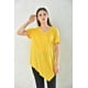 thumbnail image 2 of Polera Mujer Amarillo Manga Corta Corte Asimétrico Talla S, 2 of 3
