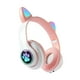 thumbnail image 5 of Auriculares Con Orejas De Gato Para Juegos Con Iluminación RGB Para Teléfonos, PC, Tableta, Rosa Y Blanco, 5 of 5