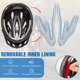 thumbnail image 3 of Casco de bicicleta Zacro ligero para adultos con visera solar desmontable, 3 of 7