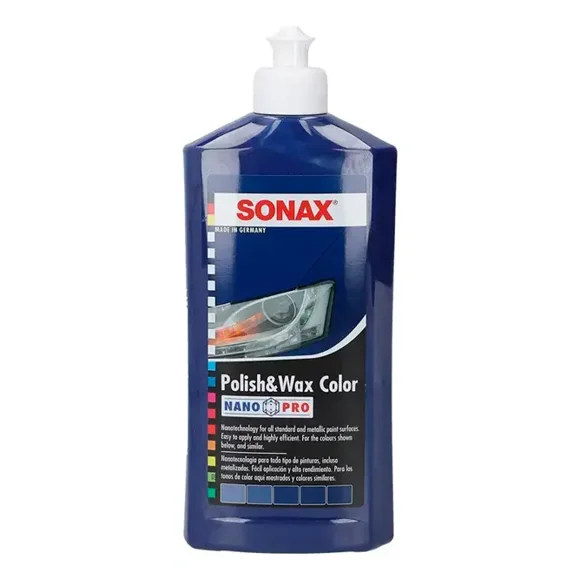 Cera y pulidor Polish & Wax SONAX color Azul
