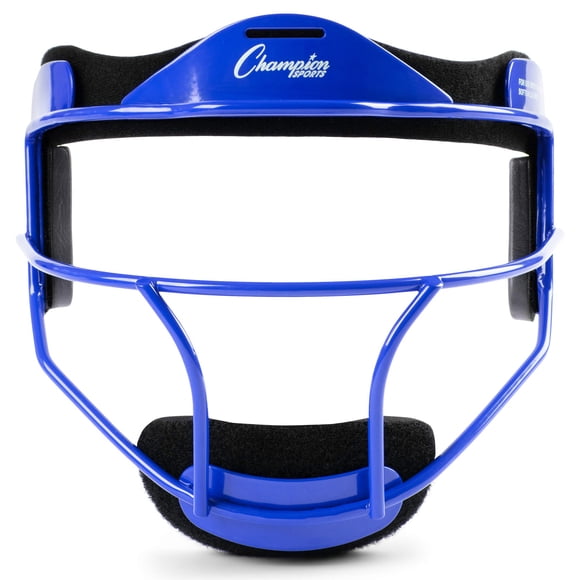 Mascarilla facial para softball Champion Sports Steel Classic Youth Blue