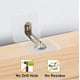 thumbnail image 2 of Anclajes de pared para muebles, anclajes antivuelco sin taladro, anclajes adhesivos para muebles a prueba de bebés, seguros para armarios, estanterías, tocadores, estantes, sin tornillos (6 pares), 2 of 5