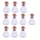 thumbnail image 3 of 10 Piezas Triángulo Corcho Deseando Botella Collar Botella De Vidrio DIY Colgante Púrpura, 3 of 3