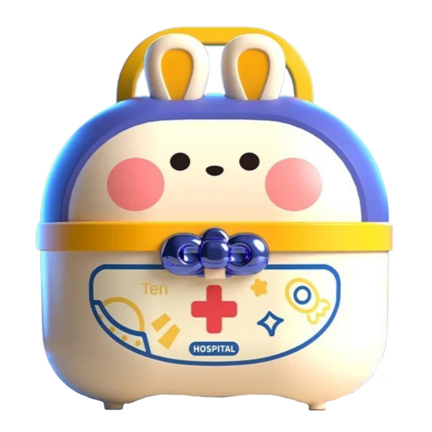 Fliperex - Maletin Medico Infantil Set Doctor Con 75 Piezas Juguete Azul