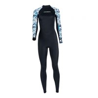 Ioensy - Traje De Neopreno Para Mujer Traje De Neopreno De Secado Rápido De Manga Larga Para Surf Deportes Acuáticos Buceo Xl Negro