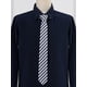 thumbnail image 2 of INSPIRE CHIC Corbata de Rayas para Hombre, Corbata de Lino Ajustable para Negocios Casual Azul Talla Única, 2 of 5