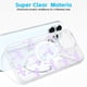 thumbnail image 5 of Funda de teléfono Svanove para iPhone 16 Pro con estampado de lazo morado transparente, 5 of 7