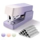 thumbnail image 1 of Engrapadora mini NUSIGN con capacidad para 25 hojas, morado y blanco, 1 of 7