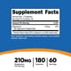 thumbnail image 3 of Suplemento Nutricost Glicinato De Magnesio 210 Mg 180 Cápsulas, 3 of 3