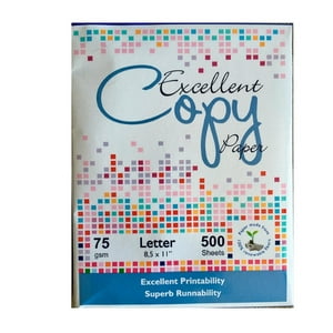 Resma Papel Excellent Copy Carta- 500 Hjs - ( 75Gr) Blanco Carta