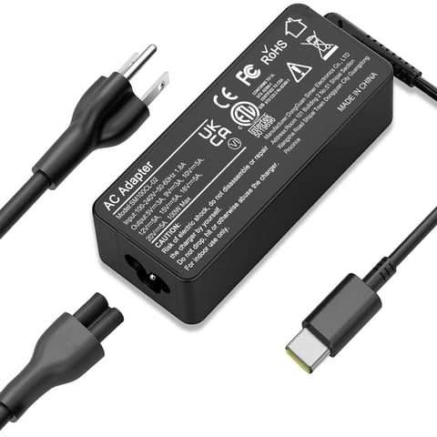 Elecbrain - Cargador Usb C Para Portátil, Adaptador De Corriente Alterna De 100 W Para Lenovo, Hp